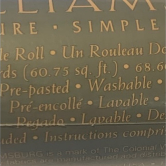 Williamsburg Striped Wall Paper TWO Double Rolls 27”x 9 yds/roll Yellow & White - Picture 9 of 10